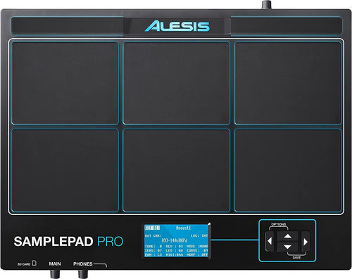 Alesis Sample Pad 4 - Compact Percussion and Sample Triggering Instrument with 4 Velocity-Sensitive Pads, 25 Drum Sounds and SD/SDHC Card Slot