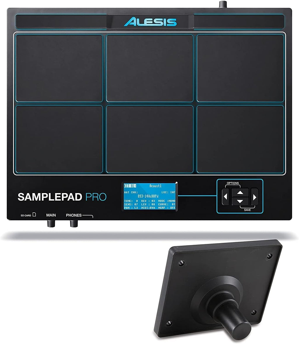 Alesis Sample Pad 4 - Compact Percussion and Sample Triggering Instrument with 4 Velocity-Sensitive Pads, 25 Drum Sounds and SD/SDHC Card Slot