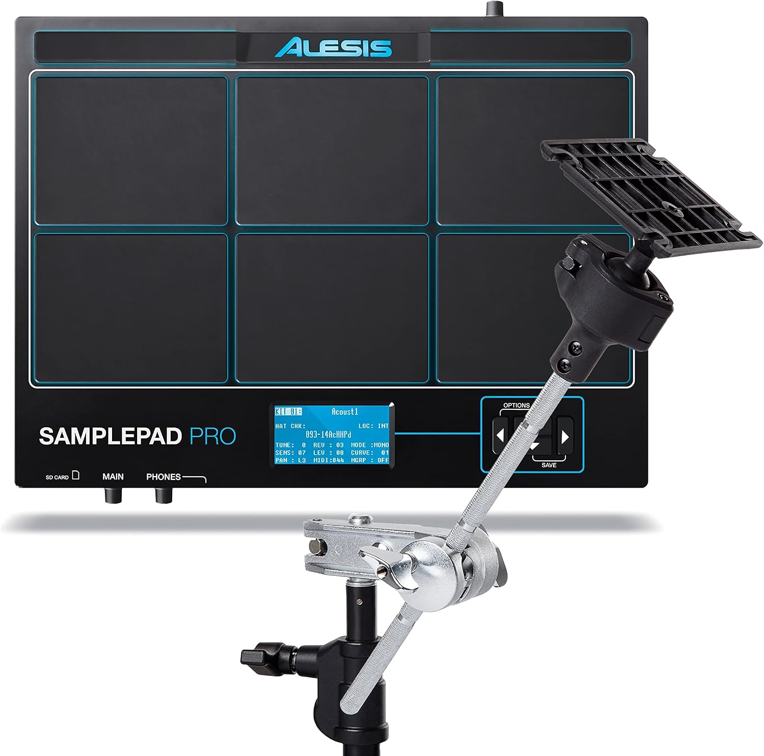Alesis Sample Pad 4 - Compact Percussion and Sample Triggering Instrument with 4 Velocity-Sensitive Pads, 25 Drum Sounds and SD/SDHC Card Slot
